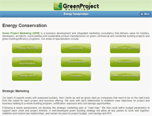 Tablet Screenshot of greenprojectmarketing.com